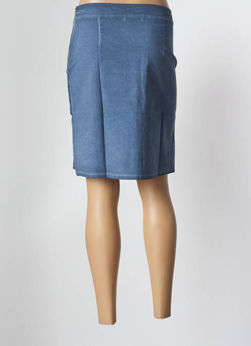 Jupe mi-longue bleu MALOKA pour femme