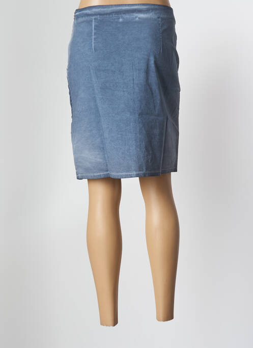 Jupe mi-longue bleu MALOKA pour femme