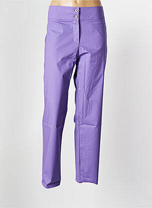 Pantalon 7/8 violet MALOKA pour femme
