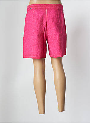 Bermuda tissage popeline taille normale rose MALOKA femme