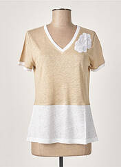 T-shirt beige MALOKA pour femme seconde vue