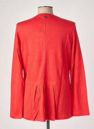 Gilet manches longues stretch rouge MALOKA femme