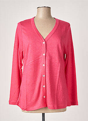 Gilet manches longues stretch rose MALOKA femme