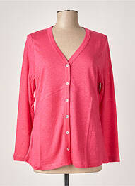 Gilet manches longues stretch rose MALOKA femme