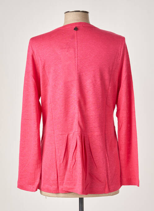 Gilet manches longues rose MALOKA pour femme