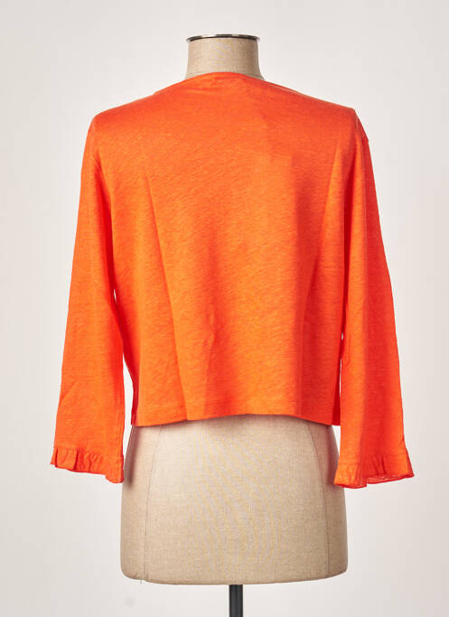 Gilet manches longues marron MALOKA femme