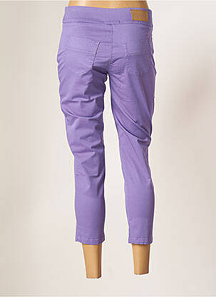 Pantacourt stretch taille normale violet MALOKA femme
