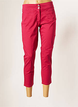 Pantacourt stretch taille normale violet MALOKA femme