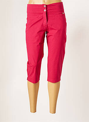 Corsaire stretch taille normale rose MALOKA femme