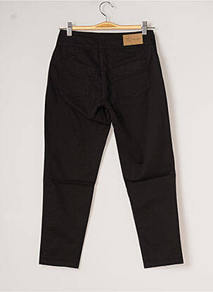 Pantacourt stretch taille normale noir MALOKA femme