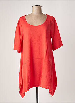 Robe courte manches courtes manches courtes rouge G!OZE femme