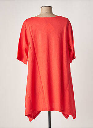Robe courte manches courtes manches courtes rouge G!OZE femme