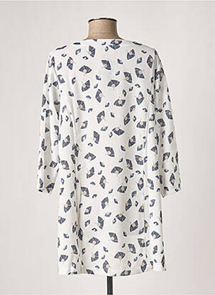 Veste casual col rond blanc G!OZE femme