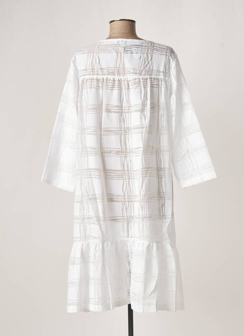 Robe mi-longue blanc G!OZE pour femme