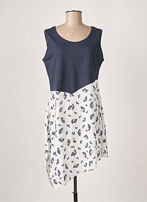 Robe courte sans manche sans manche bleu G!OZE femme
