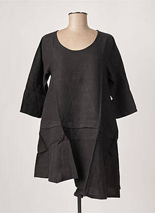 Tunique manches longues col rond noir G!OZE femme