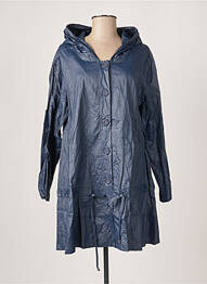 Imperméable manches longues a capuche bleu G!OZE femme