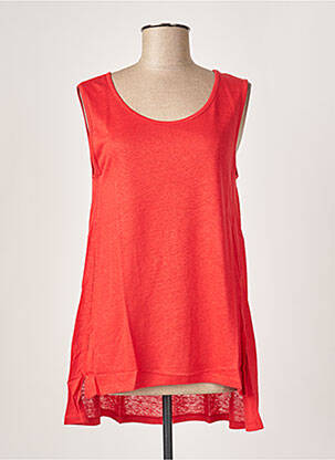 Tunique sans manche coupe fluide rouge G!OZE femme