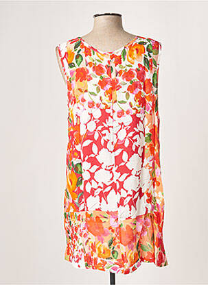 Tunique sans manche coupe fluide orange G!OZE femme