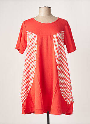 Robe courte manches courtes manches courtes rouge G!OZE femme