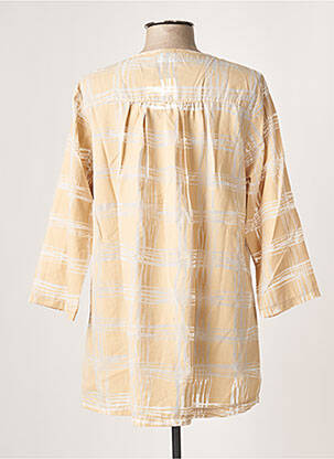 Tunique manches longues fermeture boutonnée sur le devant beige G!OZE femme