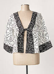 Veste kimono noir G!OZE pour femme seconde vue