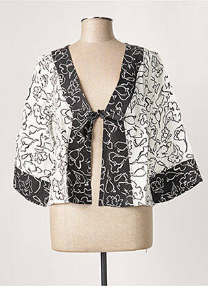 Veste kimono noir G!OZE pour femme