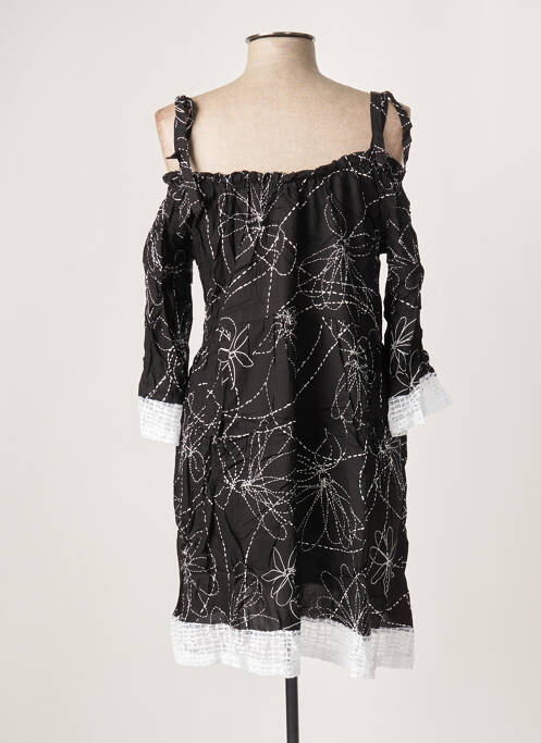 Robe mi-longue noir G!OZE pour femme