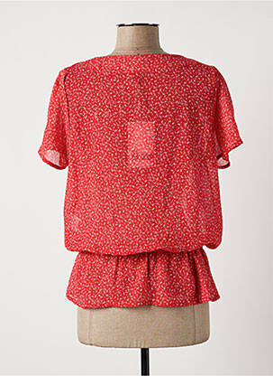 Chemisier manches courtes manches courtes rouge PAUL BRIAL femme
