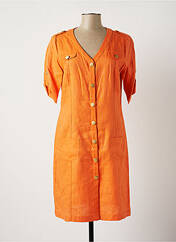 Robe mi-longue orange PAUL BRIAL pour femme seconde vue