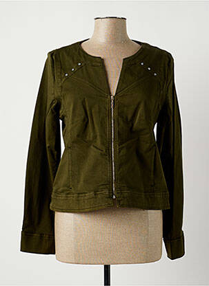Veste casual poches vert PAUL BRIAL femme