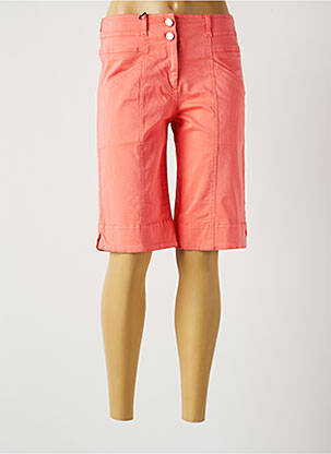 Bermuda taille haute taille haute rose PAUL BRIAL femme