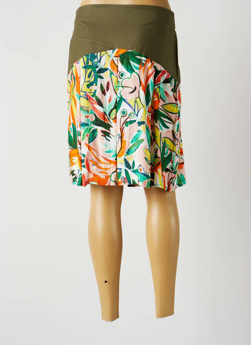 Jupe mi-longue vert PAUL BRIAL pour femme