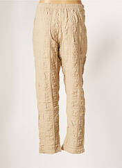 Pantalon droit beige G!OZE pour femme seconde vue