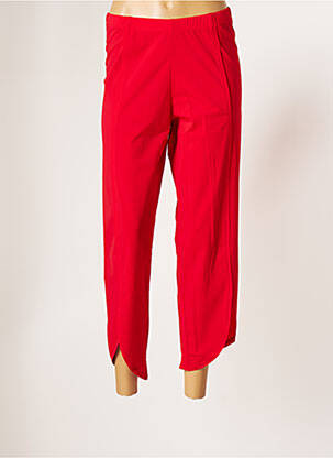 Pantalon 7/8 stretch taille normale rouge G!OZE femme