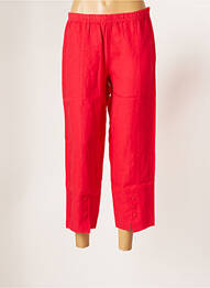 Pantacourt coupe droite taille normale rouge G!OZE femme