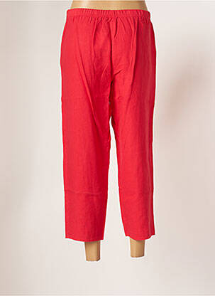 Pantacourt coupe droite taille normale rouge G!OZE femme