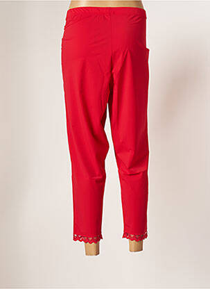 Pantalon slim taille élastique taille normale rouge G!OZE femme
