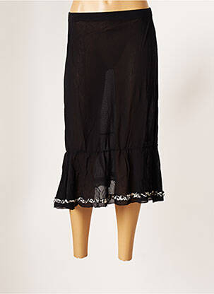 Jupe longue coupe évasée noir G!OZE femme