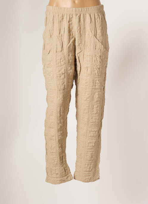 Pantalon droit beige G!OZE pour femme