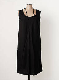 Robe mi-longue sans manche sans manche noir G!OZE femme