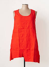 Tunique sans manche col rond orange G!OZE femme