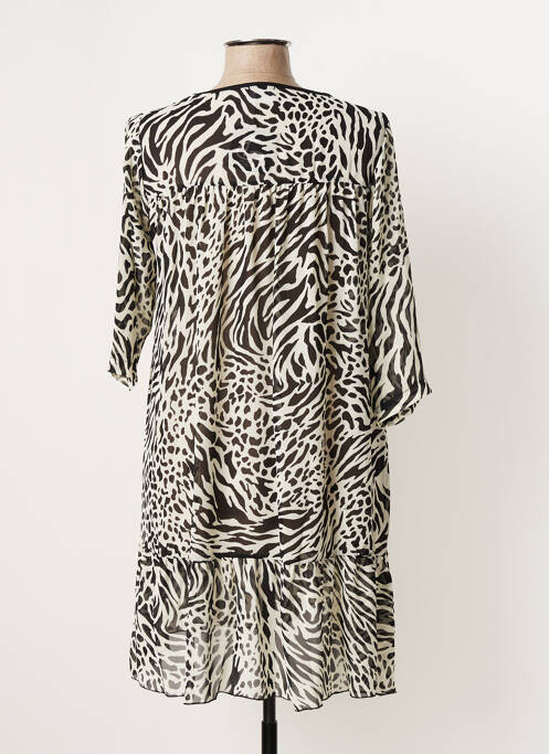 Robe mi-longue noir G!OZE femme