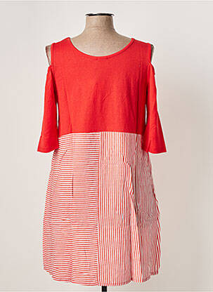Tunique manches longues col rond rouge G!OZE femme