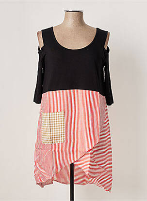 Tunique manches longues col rond noir G!OZE femme