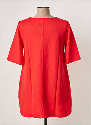 Tunique manches courtes col rond rouge G!OZE femme