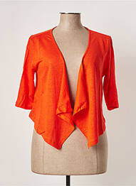 Gilet manches courtes manches courtes orange G!OZE femme