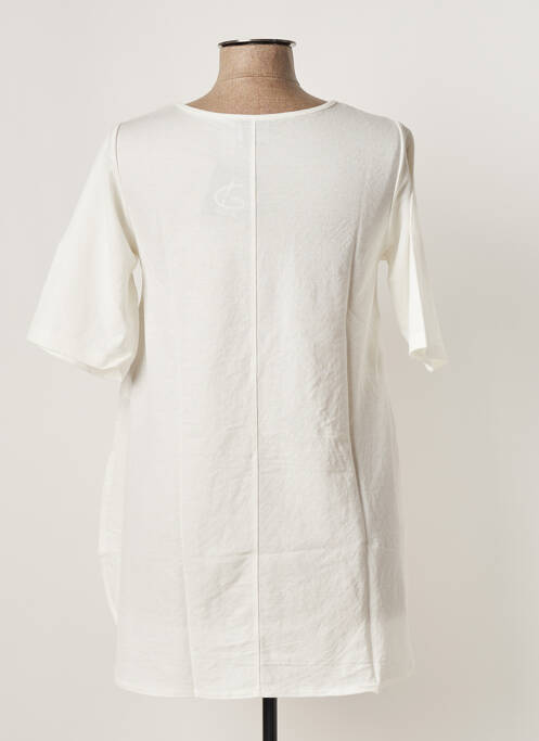 Tunique manches courtes blanc G!OZE pour femme