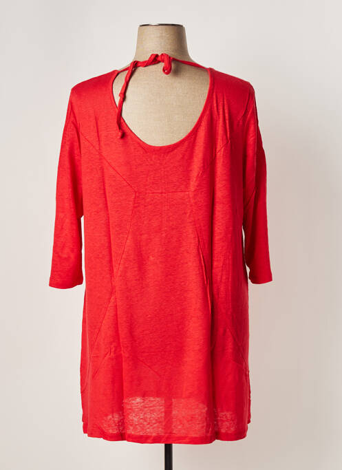 Tunique manches longues rouge G!OZE pour femme