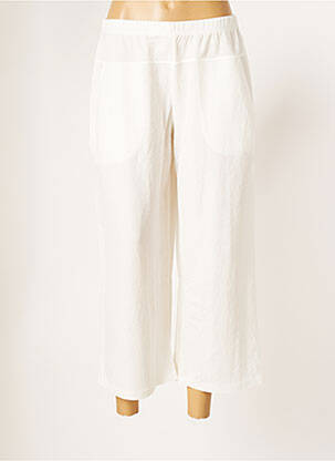 Pantacourt coupe droite blanc G!OZE femme